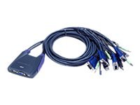 Aten Petite Cs64us - Kvm / Lyd / Usb-Svitsj - 4 X Kvm/Lyd/Usb - 1 Lokalbruker - Stasjonær