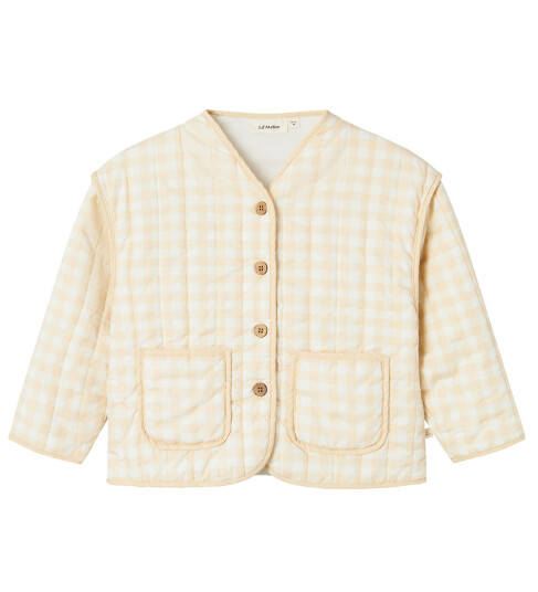 Lil- Atelier Larose Long Sleeve Quilt Jacket Hvit 116