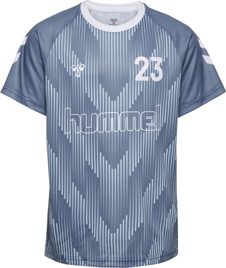 Hummel T skjorte hmlJR Flint Stone Hummel 11 år (146) T skjorte Blå Hvit Lyseblå Hummel T skjorte hmlJR Flint Stone Hummel 11 år (146) T skjorte Blå Hvit Lyseblå