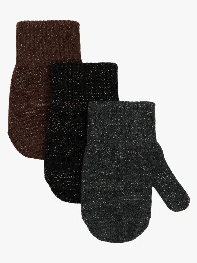 Mikk Line Votter Ullblanding 3 Pakk French Roast Black Antrazite 0 2 år Mikk Line Votter Ullblanding 3 Pakk French Roast Black Antrazite 0 2 år