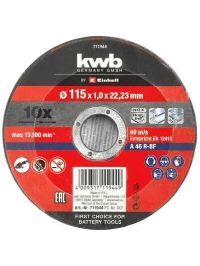 Einhell Kappeskive 115x1.0mm EH
