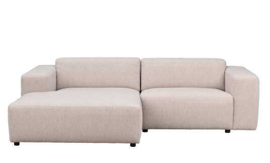 Rowico Home WILLARD sofa 3 seters sjeselong venstre lys beige