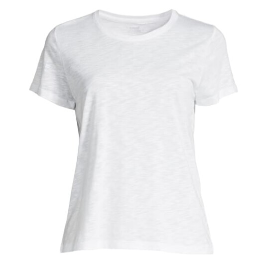 Casall Soft Texture Tee Dame White 34