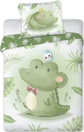 Baby Krokodille Junior Sengetøy 100X135 Cm 100 Prosent Bomull