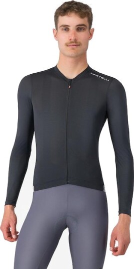 Castelli Espresso 2 LS sykkeltrøye lange ermer svart herre