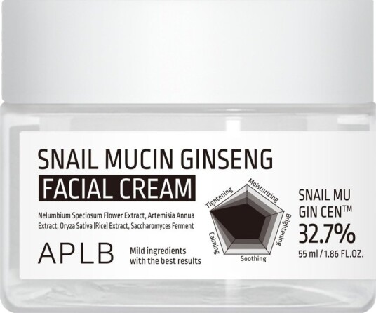 APLB Snail Mucin Ginseng Facial Cream 55ml
