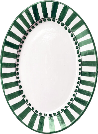 Riviera Serveringsfat Oval 37 cm Grønn