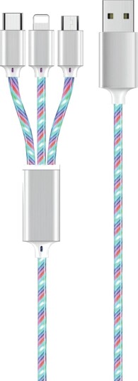 2Go 797316 Usb-Kabel 1,5 M Usb B Usb C/Micro-Usb B/Lightning Flerfarget 797316