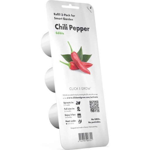 Click and Grow Smart Garden Refill 3-pack Chili Pepper SGR6X3 Click and Grow Smart Garden Refill 3-pack Chili Pepper SGR6X3