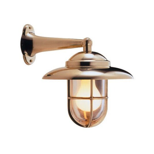 Vegglampe Messing for Båt e27 200 mmØ220 mm