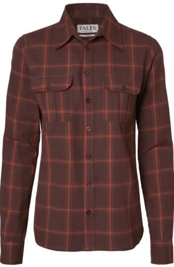 Chevalier Eagle Flannel Shirt Women Fox Red Checked Fox Red Checked 36W