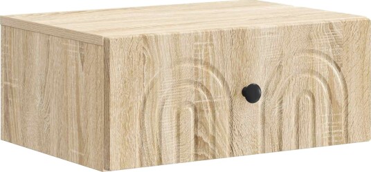 Vegghengt Nattbord Sonoma eik 49 x 34,5 x 20 cm Konstruert tre
