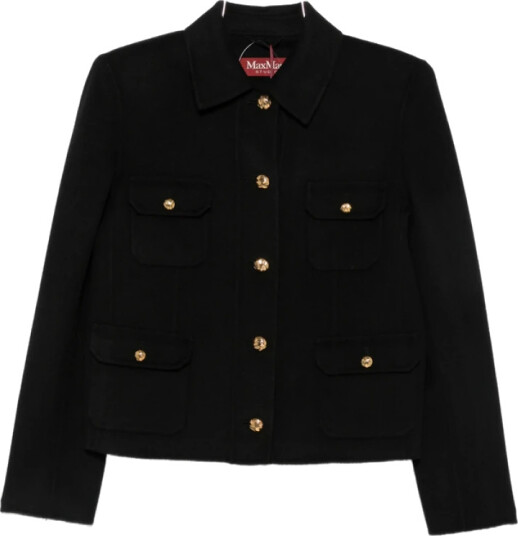 Max Mara Studio Dame Jakker Svart 2XS, Max Mara Studio Dame Jakker Svart 2XS,