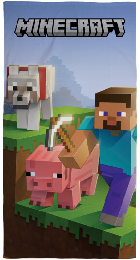 Licens Håndkle - Minecraft - 70x140cm Licens Håndkle - Minecraft - 70x140cm
