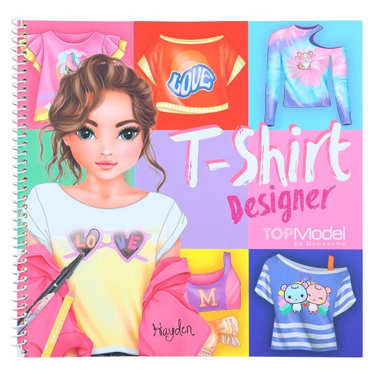 TOPModel T-Shirt Designer Colouring Book 0412050