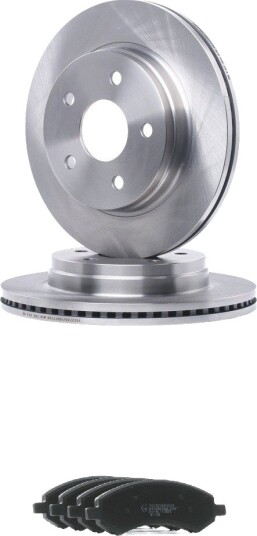 RIDEX 3405B2629 Bremseskiver og -klosser RIDEX 3405B2629 Bremseskiver og -klosser