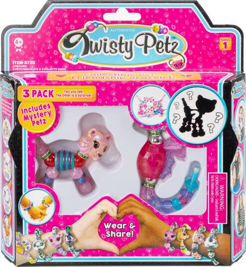 Twisty Petz Smykker & Fidgetarmbånd 3-Pakk