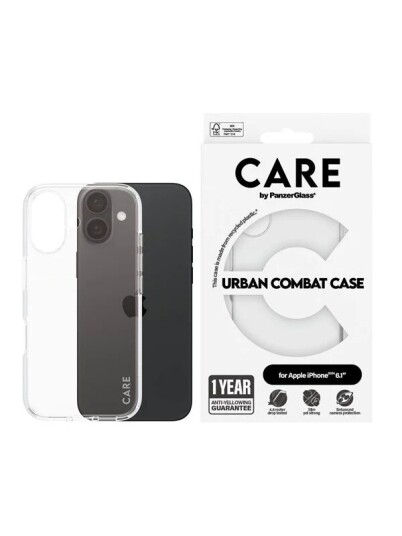 CARE by PanzerGlass Transparent Mobildeksel til iPhone 16