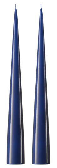 Ester & Erik kjeglelys 37 cm 2-stk. lakket Royal navy 28-0
