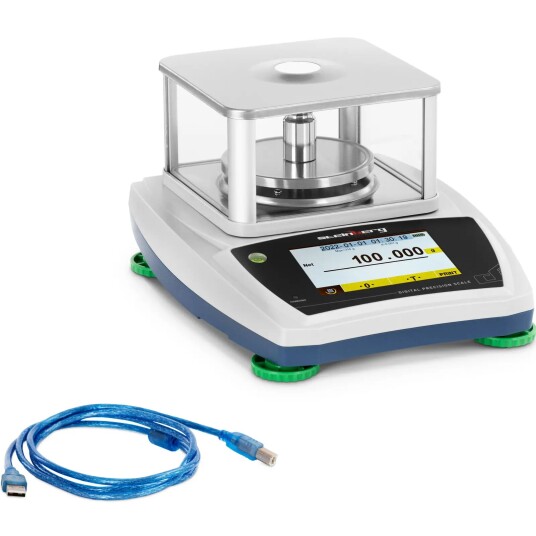 Steinberg Systems Presisjonsvekt 300 g / 0,001 g LCD berøringsskjerm vindbeskyttelse 10031198 Steinberg Systems Presisjonsvekt 300 g / 0,001 g LCD berøringsskjerm vindbeskyttelse 10031198