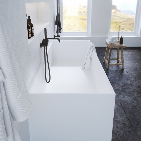 Pulcher Frozen Tub 170 Badekar 170x72 Massiv Matt Hvit SolidTec
