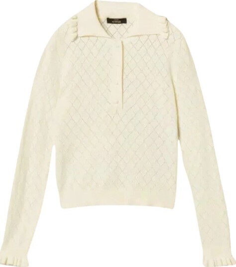 Twinset Dame Topper Hvit L,