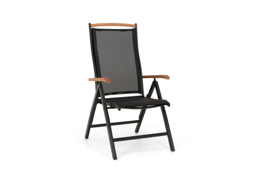 Selected Home Nice posisjonsstol Svart/svart Teak armlen Svart Selected Home Nice posisjonsstol Svart/svart Teak armlen Svart