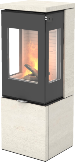 Rais Nexo PST 120 Mocca Vedovn Med Sideglass Og Glassdør Porto Stone