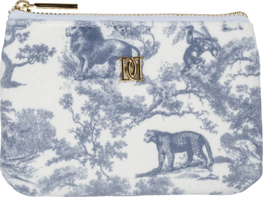 DARK Velvet Mini Pouch Country Blue Savannah Pattern DARK Velvet Mini Pouch Country Blue Savannah Pattern
