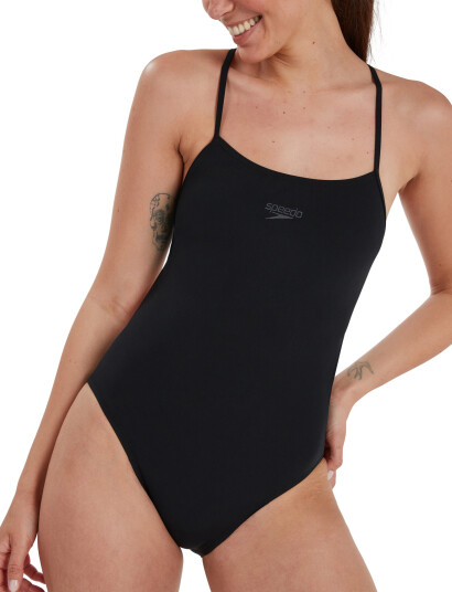 Speedo Womens Eco Endurance+ Thinstrap - Black - 30