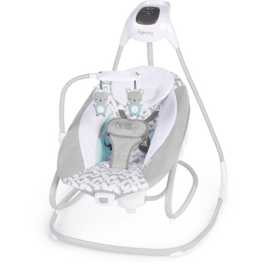 Ingenuity Grey Simplecomfort™ Compact Soothing Swing & Rocker™ Raylan™