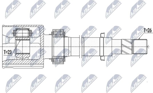 Nty Drivaksel NTY NPW NS 095