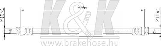 K&K FT4701 Bremseslange K&K FT4701 Bremseslange