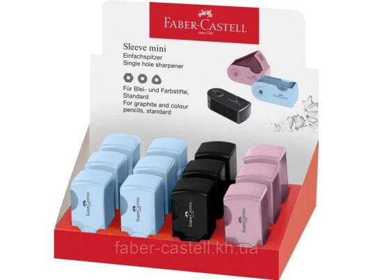 Faber Castell 182774 Manuell Blyantspisser Sort Blå Rosa Plast Ambidekstriøs 1 Stykker Ikke For Barn Under 36 Måneder Faber Castell 182774 Manuell Blyantspisser Sort Blå Rosa Plast Ambidekstriøs 1 Stykker Ikke For Barn Under 36 Måneder