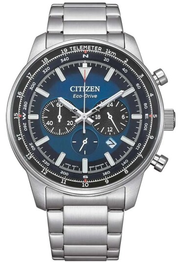 Citizen Herreklokke CA4500 91L Eco Drive Blå/Stål Ø44 mm