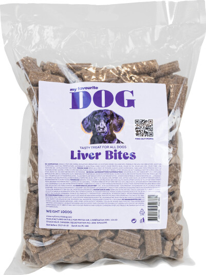 My Favourite Dog Leverskiver 1 kg Belønningsgodbiter til Hund