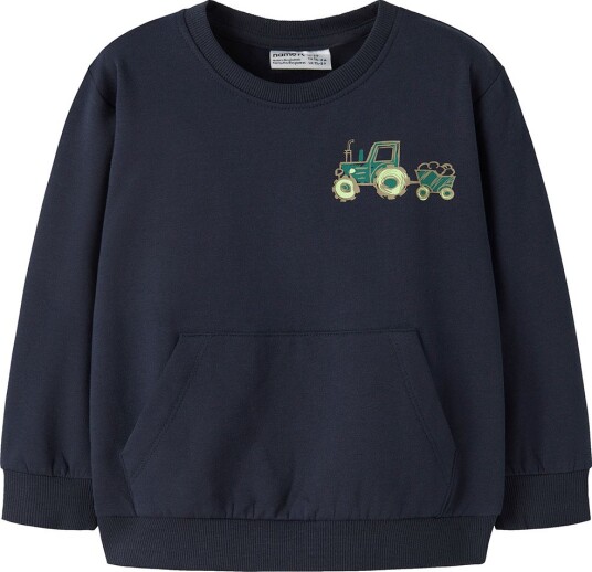 Name It Collegegenser NmmVugo Navy Blazer/Tractor Green Name It 6 år (116) Collegegenser Marineblå