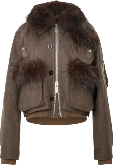 Sacai Dame Jakker Brun S,