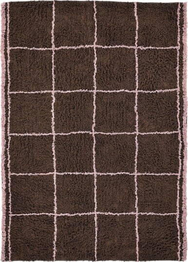 Ryetepper Lana Natural Cotton Shaggy brun Størrelse: 80 x 150 cm