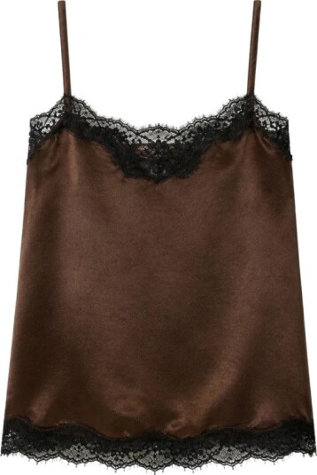 Twinset Dame Topper Brun XS,