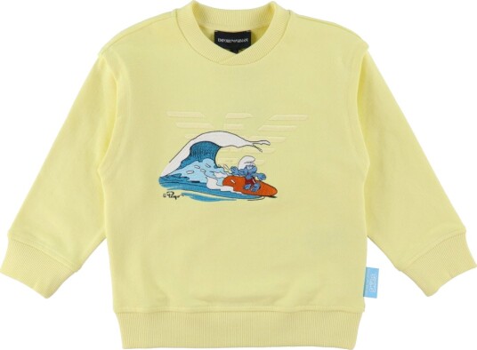 Emporio Armani Collegegenser   Banana Jente m. Smurf   Emporio Armani   12 år 152   Collegegenser   Gul