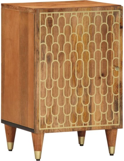Baderomsskap 38x33x58 cm heltre mango