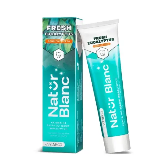 Klorheksidin tannkrem SYLVECO Natur Blanc Sensitive Teeth Fresh Eucalyptus 100 ml Klorheksidin tannkrem SYLVECO Natur Blanc Sensitive Teeth Fresh Eucalyptus 100 ml