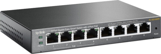 TP-Link TL-SG108PE 8-Port Gigabit Easy Smart Switch with 4-Port PoE (6935364094744) TP-Link TL-SG108PE 8-Port Gigabit Easy Smart Switch with 4-Port PoE (6935364094744)