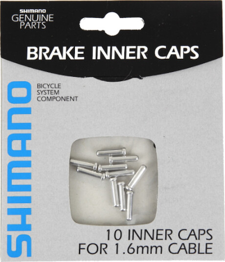 Shimano endekappe for bremsewire 1,6mm 10 stk.