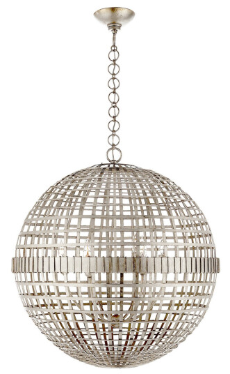 Mill taklampa Burnished Silver Leaf