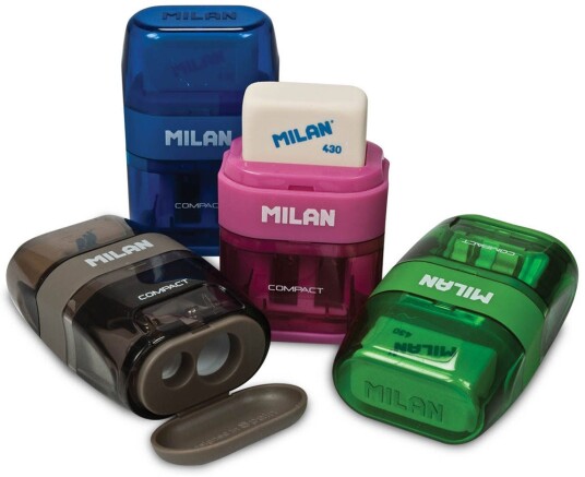 Blyantspisser Med Viskelær Compact Touch Milan Tra Blyantspisser Med Viskelær Compact Touch Milan Tra