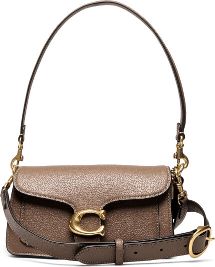 Coach Polished Pebble Leather Tabby Shoulder Bag 20 Refresh   Beige   ONE SIZE