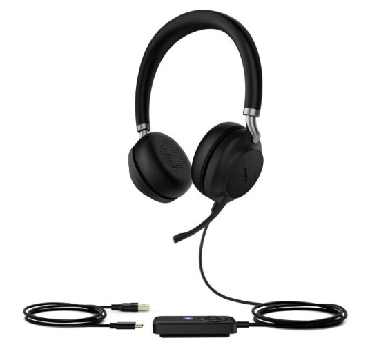 Yealink Uh38 Dual - Hodesett - On-Ear - Bluetooth - Trådløs, Kablet - Usb-A - Svart - Certified For Microsoft Teams