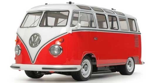 Tamiya 47420 1/10 RC Volkswagen Type 2 T1 Red/Wht Ptd Body Tamiya 47420 1/10 RC Volkswagen Type 2 T1 Red/Wht Ptd Body